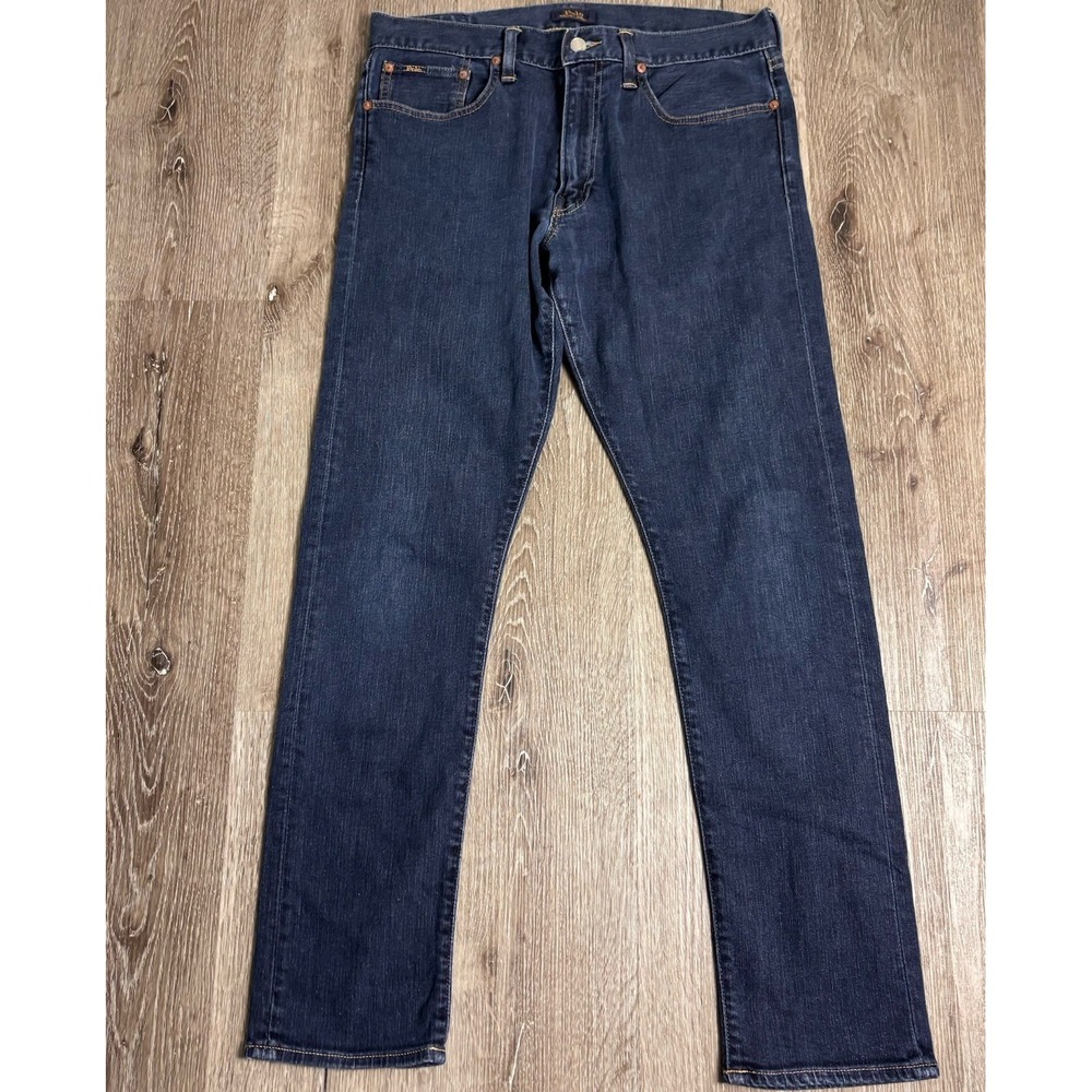 Polo Ralph Lauren Mens The Sullivan Slim Jeans 33x32(fits 33x31) Blue Stretch
